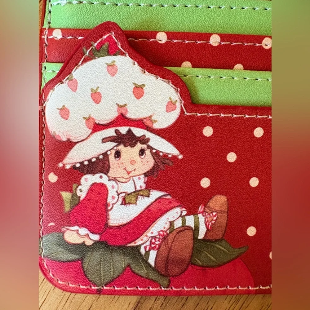 NWT~ ROMWE Strawberry Shortcake Kids/ Women Small Card Wallet 🍓 - Picture 10 of 11